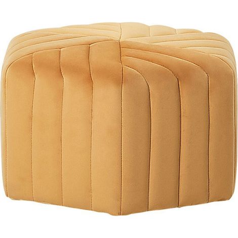 Pouffe MURIETTA Velvet Mustard