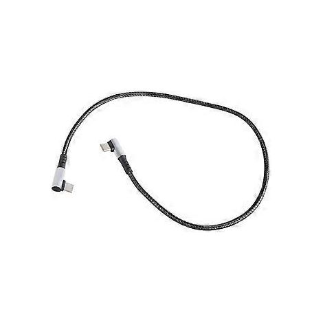 USB-C-zu-USB-C-Schnellladekabel 66 W, kurzes USB-C-Ladekabel für Handy, Tablet, USB-C-Autoladung (Doppelwinkelstecker 0,25 m) (1/5)