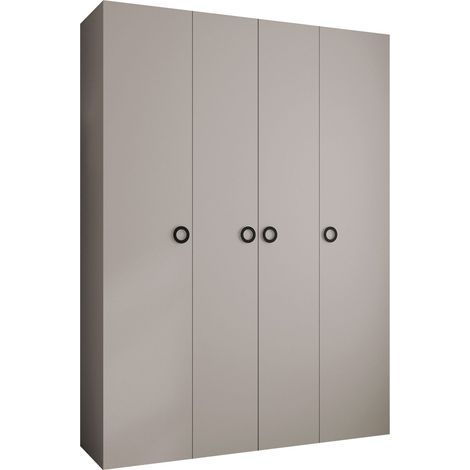 Armario Hartford 554, Cachemira, 246x180x52cm, Puertas de armario: Con bisagras, Número de estantes: 12 (1/5)