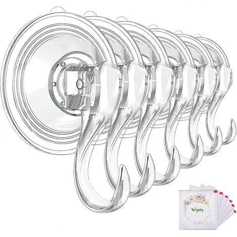 Colgador de coronas grande, transparente, reutilizable y resistente con ventosa. (1/5)