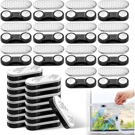 30 pares de imanes para mosquiteras, imanes planos autoadhesivos para cortinas opacas y fotografías. (1/5)