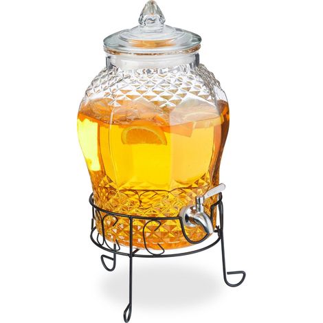 Dispensador de bebidas con soporte 8 L
