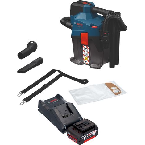 Bosch GAS 18V-6L S Akku Staubsauger 18 V 6 l Staubklasse L + 1x Akku 5,0 Ah + Ladegerät