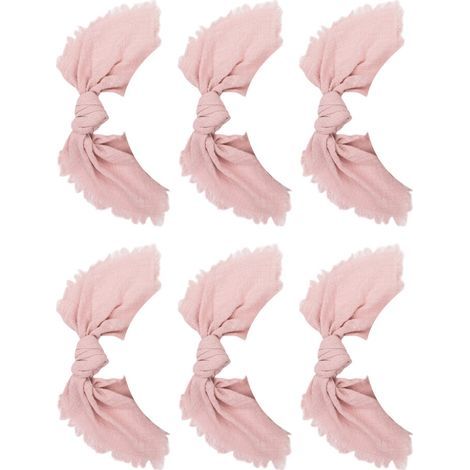 Belle serviette carrée en coton avec un Design de-tasse rose (1/2)