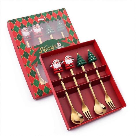 Weihnachtsgeschenkset, Geschirr, Löffel- und Gabelset, C-Geschirrset (1/5)
