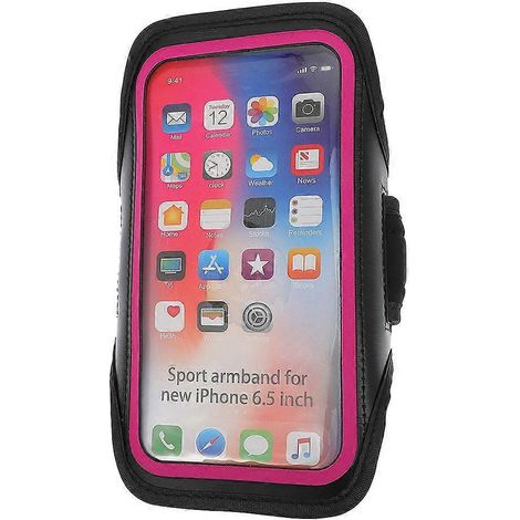 Sacoche de bras de rangement pour téléphone portable pour cyclisme, support pour téléphone portable pour activités physiques en extérieur-46.5X19CM-Rosy (1/3)