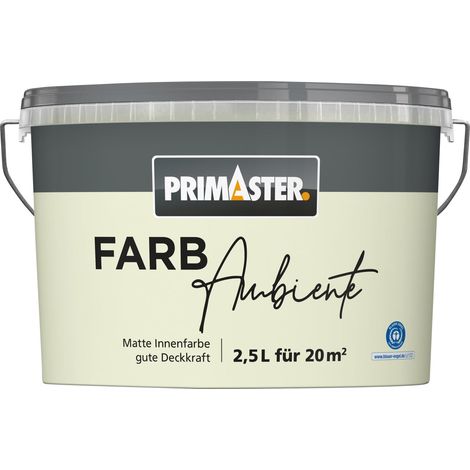 Primaster Farbambiente Wandfarbe matt pastellgrün 2,5 L Wandfarbe (1/2)