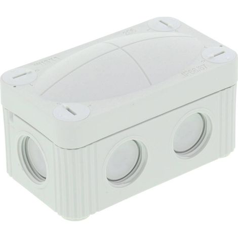 Wiska 10109569 Boîte de dérivation (L x l x H) 85 x 49 x 51 mm gris clair (RAL 7035) IP66 1 pc(s) C046231 (1/2)