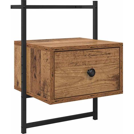 Nachttisch mit Schubladen Altholz 35 x 30 x 51 cm Holzwerkstoff vidaXL