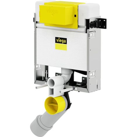 Viega Prevista Pure WC-Block mit Dusch WC-Anschluss 3L 8518, Bauhöhe 820mm, Stahl verzinkt (1/3)