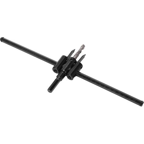 Outil de découpe circulaire réglable 30-300mm pour bois, scie trépan ajustable, foret trou circulaire pour menuiserie (1/5)
