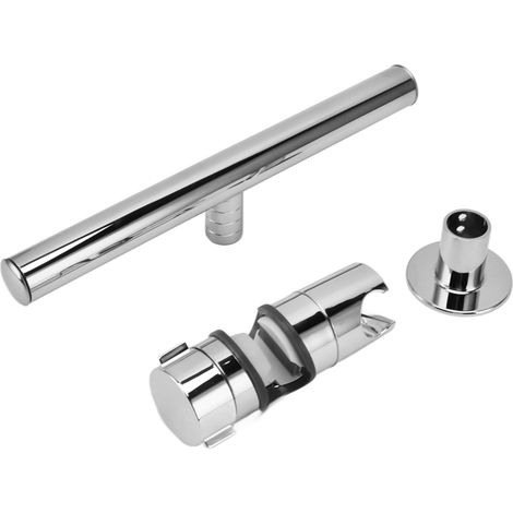 Ensemble de support de douche en cuivre, support de douchette réglable, remplacement pour barre de glissement et pince de glissement (1/5)