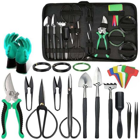 Ensemble Outils de Jardin, Succulent Plants Cadeau Femme Outils de Jardin en Aluminium avec Sac de Jardin, Cadeaux de Jardin pour Hommes Femmes (1/4)