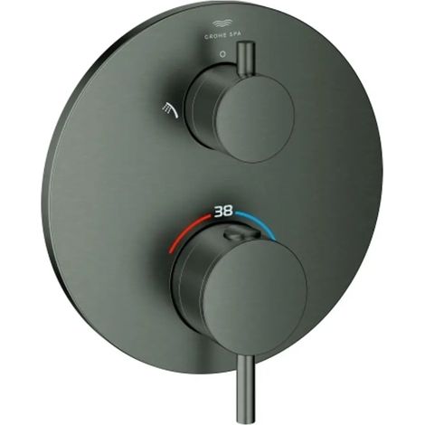 Grohe Atrio Termostato de ducha para 2 salidas con cierre e inversor integrado Anthracite, 24358AL0