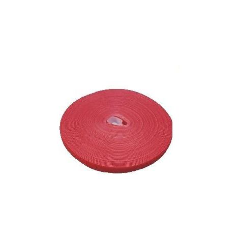 Label-the-Cable Rollo de Velcro PRO 1260 rojo 25 metros