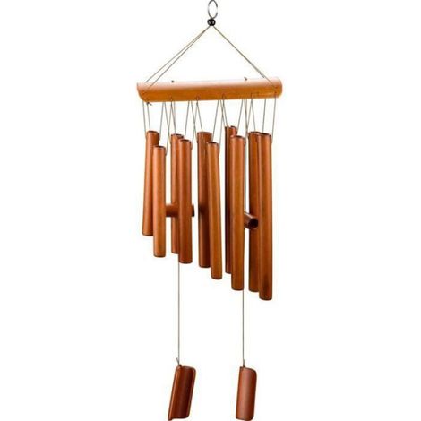 Carillon en Bambou Vent, Décoration Intérieure Extérieure pour Jardin Terrasse, Carillon à Vent Naturel (1/4)