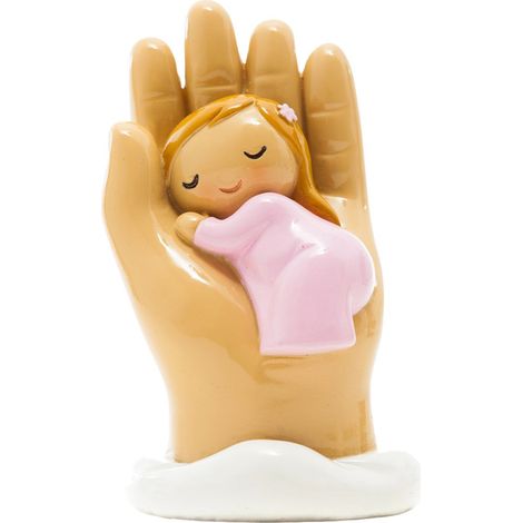 Statuette fillette ange-gardien protège moi 7.5 cm (1/2)