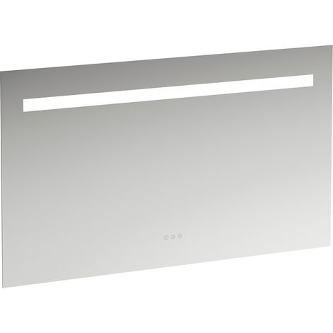 Miroir Leelo courant avec éclairage LED horizontal intégré, cadre (1/4)