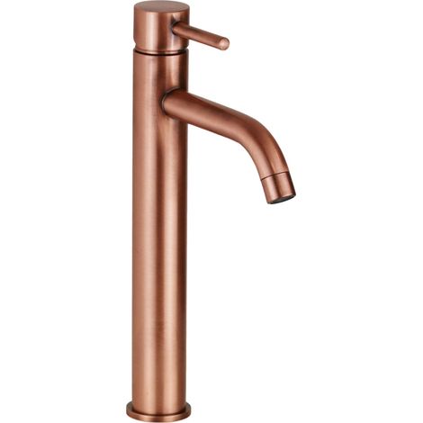 Miscelatore lavabo canna alta in colore rame Pollini Jessy MXLHMCMMCRA  Rame