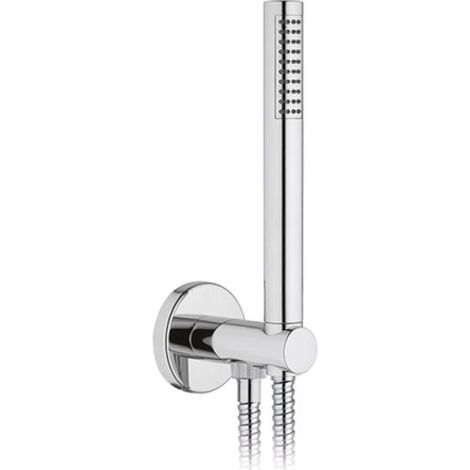 SET DOCCIA TONDA PRESA ACQUA FLEX E DOCCETTA Cromo