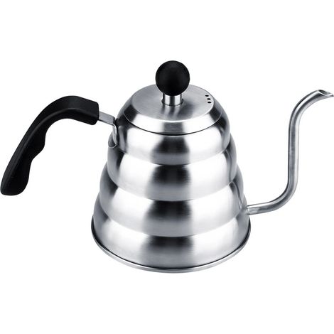 Cafetière/théière à bec étroit en acier inoxydable de 1,2 L (1/5)
