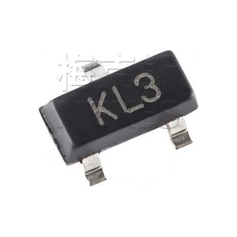 Changdian/Changjing BAT54C, KL3 SOT-23 SMD Schottky diode chip 30V 200mA screen printed, electronic component, 5 pieces, packaged and shipped.