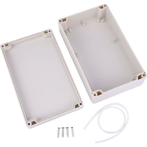 Boîtier étanche extérieur IP65 pour alimentation de sécurité, 200x120x55mm, coffret de jonction électrique pour usage extérieur. (1/5)
