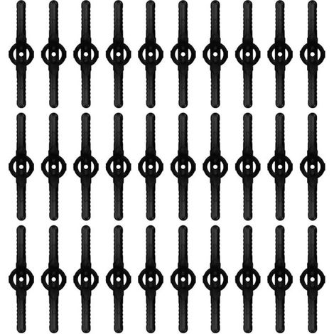 Lot de 30 lames de rechange en plastique pour coupe-bordure – Compatibles tondeuses sans fil – Matériau ABS haute qualité – Longueur 139mm (1/5)