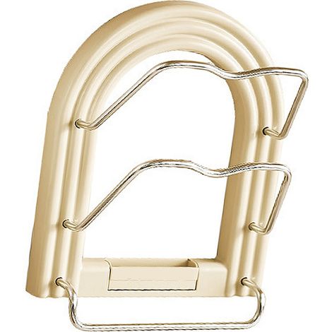 Range-couvercles de casserole mural sans perçage, support en alliage d'aluminium gain de place pour couvercles de poêle et torchons de cuisine (1/5)