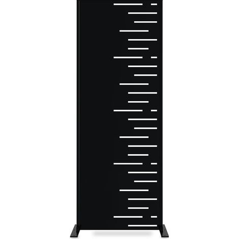 ARLBERG Dekorplatte schwarz H.160cm rechte Seite Muster