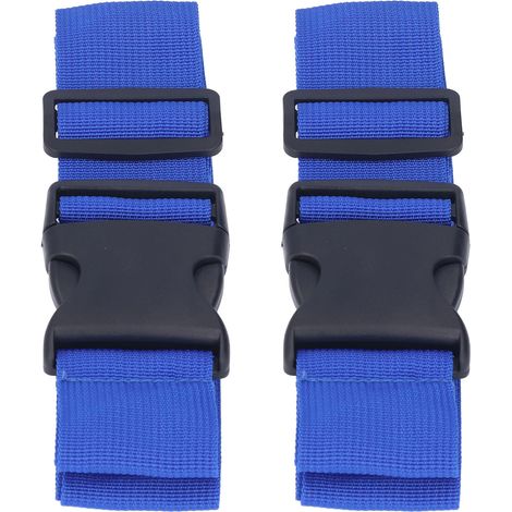 Harnais de sécurité pliable pour bébé (lot de 2), sangle de sécurité antichute pour moto, ceinture de sécurité réglable bleue (1/5)