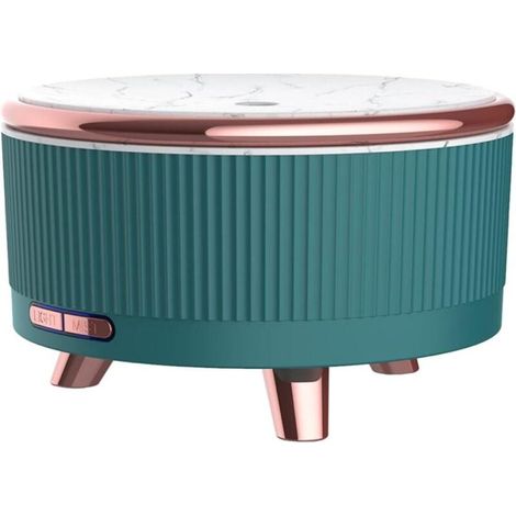 Geräuschloser Ultraschall-Luftbefeuchter, 500-ml-Luftzerstäuber, Nachtlicht mit automatischer Abschaltfunktion, ideal für Schlafzimmer, Yoga und Büro (dunkelgrün)