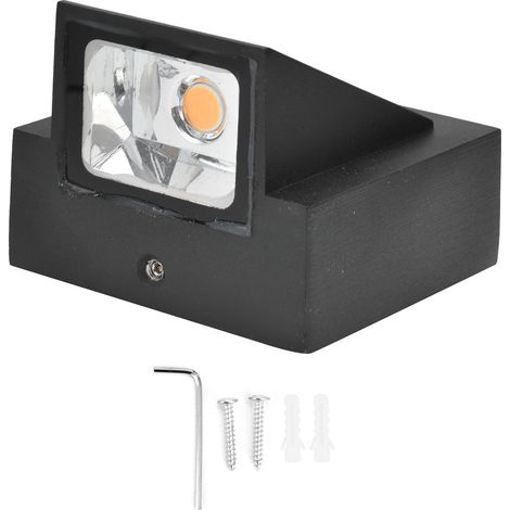 Außenwandleuchte, 5 W COB-Warmlichtquelle, flimmerfrei, IP65 wasserdicht, für Flur, Hof, 85–265 V (1/5)