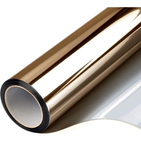 Film de fenêtre - Brise-vue - Film miroir autocollant pour fenêtre - Protection solaire anti-UV - Film teinté - Protection contre la chaleur - Film statique pour fenêtre - Pour la maison, le (1/5)