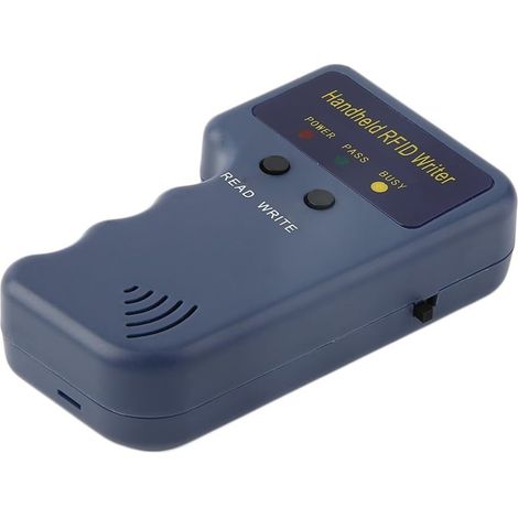 Enregistreur/copieur/lecteur/duplicateur RFID portable 125 kHz avec 10 étiquettes d'identification (1/5)