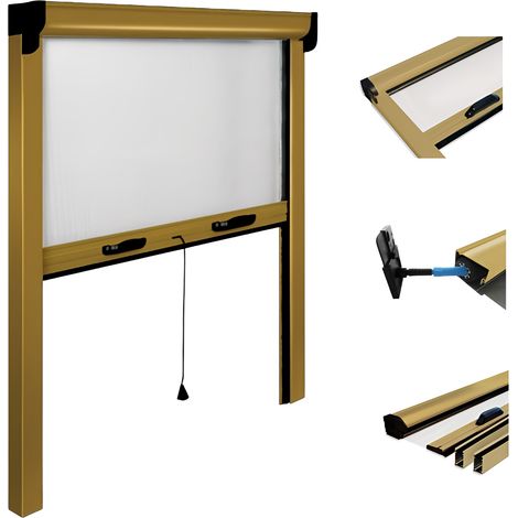 ZANZARIERA IRS OPERA 120X160 CM VERTICALE BRONZO