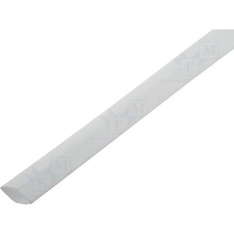 Gaine Thermo Retractable 12.7mm-6.35mm blanc polyolefine 1m x5