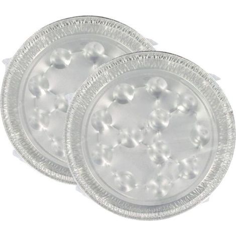 2er-Pack mit 10 Schneckenplatten - FACKELMANN - Aluminium - 17,5 cm