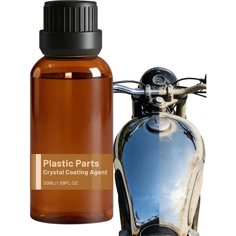 Rénovateur Plastiques Voiture Rénovateur Longue Durée 50 ML Soin Revitalisant pour Plastiques Auto pour Tableaux de Bord Panneaux de Porte Camping-Car Vitre Coffre Rétroviseur (1/5)