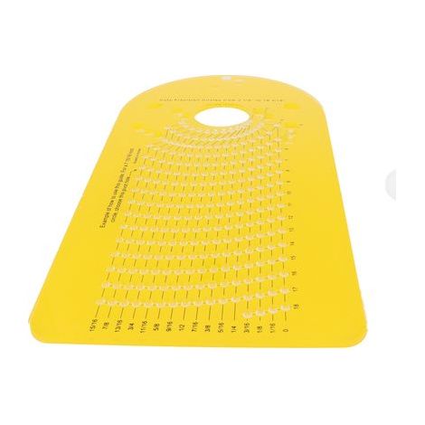 Cercle Coupe Gabarit Tondeuse Bois Fraiseuse Accessoire Bricolage Outils de Travail du Bois 13.0x6.7x0.2in. (1/5)