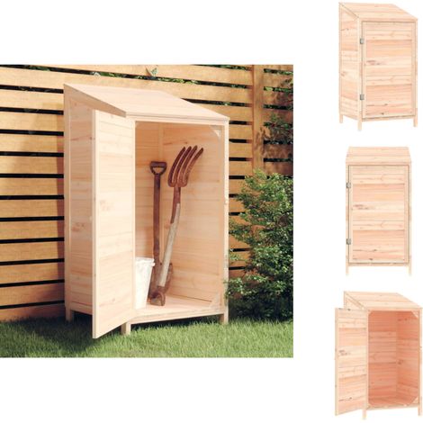 Gartenschuppen & Geräteschuppen - Living Geräteschuppen 55x52x112 cm Massivholz Tanne (1/5)