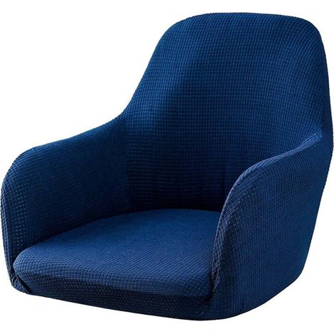 Housse de chaise extensible bleu marine – Lavable en machine – Convient pour dossiers 40-45 cm – Installation rapide en 1 minute (1/5)