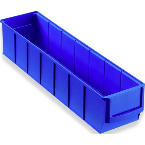 Allit 456540 Sichtlagerkasten Regal-Industriebox Gr. 400S (L x B x H) 400 x 91 x 81 mm Blau 1 St.