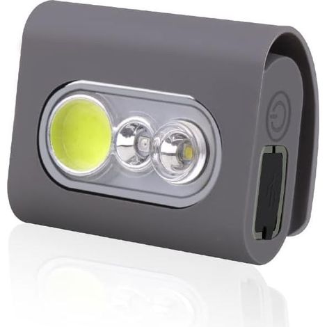 Lampe de course à clipser, lampe de course LED de sécurité de 2000 lumens, avec clip magnétique puissant, lampe de nuit rechargeable par USB, convient aux coureurs, joggeurs, promeneurs de chiens (1/5)