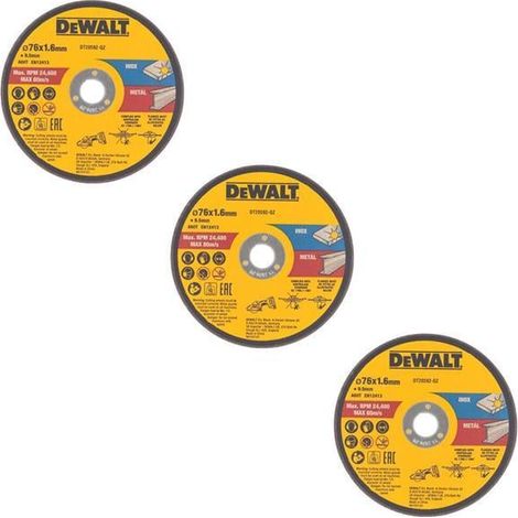 DEWALT Bonded Abrasive Cutting Disc 76 x 1.6 x 9.5mm
