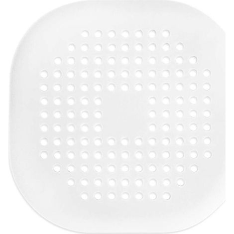 1 paquet de bouchons en silicone pour tuyau de vidange TPR, crépine de vidange de cheveux de salle de bain, dispositif d'extension de cheveux avec ventouse (blanc), Ensoleillé (1/5)