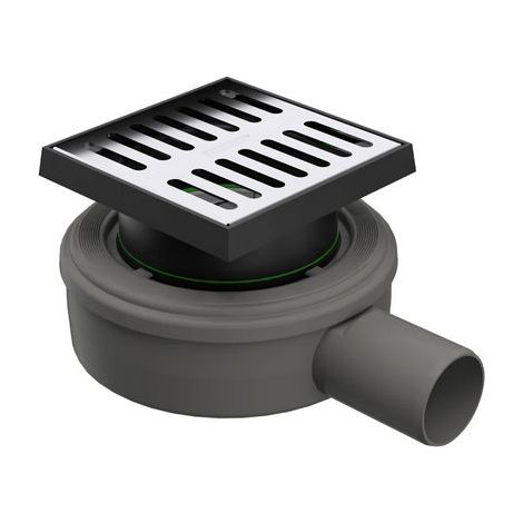 PILETTA SCARICO MICRODRAIN PAVIMENTO- Scarico D. 40 mm 10x10cm- BONOM- pezzi 1
