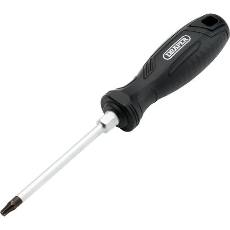 Draper T25HX 100mm Tamper-Resistant TX Hard Grip Screwdriver - Heavy-Duty, Precision, and Durable Tool for Security and Professional Use