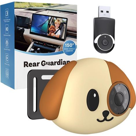 Caméra de voiture pour siège arrière – Moniteur sans fil HD 1080P avec vision nocturne – Objectif grand angle 150°, faible latence, plug and play – Surveillance arrière pour véhicule (1/5)