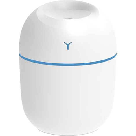 Humidificateur dair, Andoer 220ml humidificateur dair Silencieux, humidificateur dair bebe avec Veilleuse USB Humidificateur sans eau Humidificateur Automatique pour la Voyage Bureau Chambre (1/5)